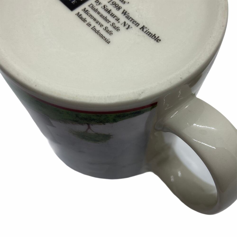 Coffee Mugs Cups by Sakura Set of 2 Vintage Warren Kimble 1998 BARNS Folk Art - Picture 7 of 13